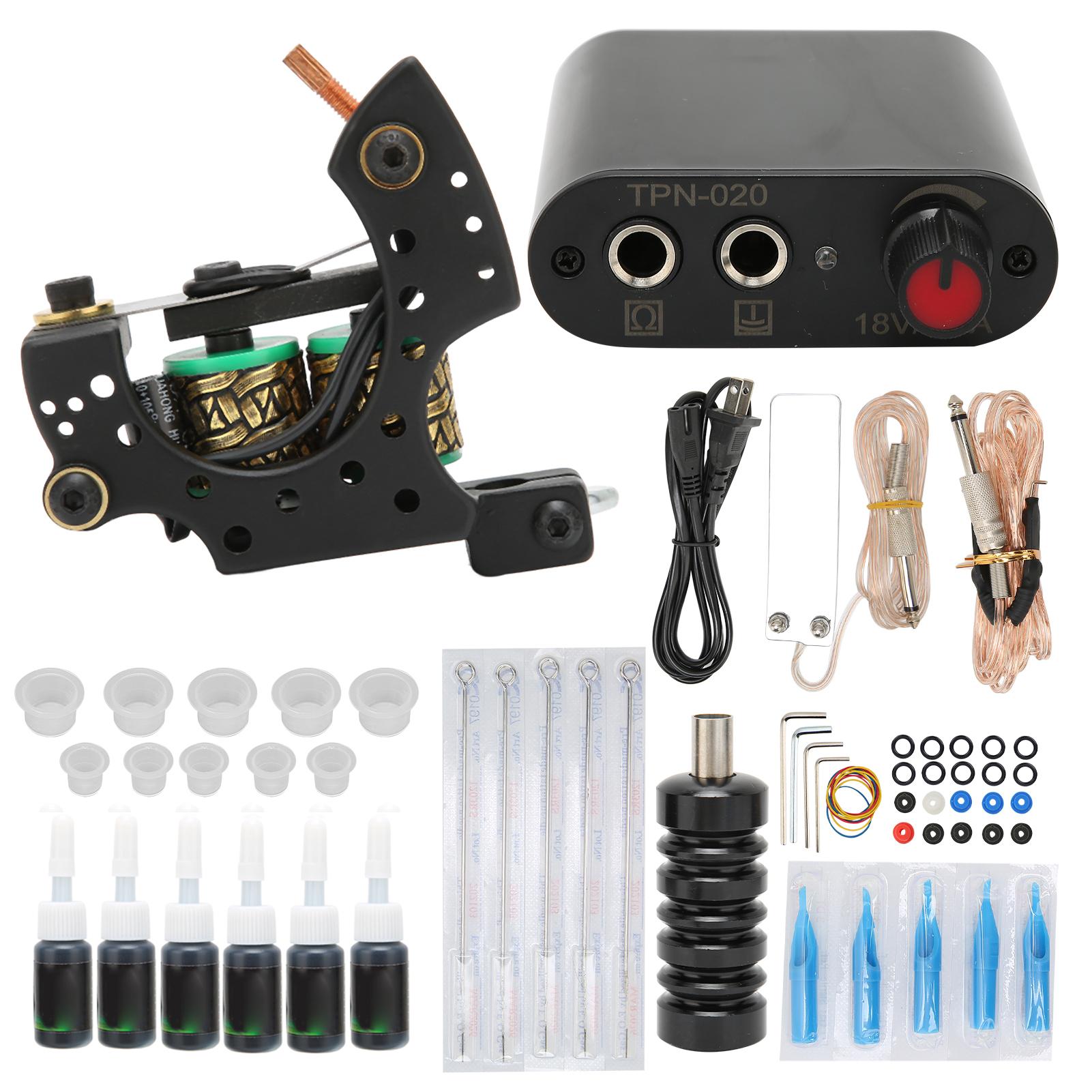 Tattoo Complete Starter Tattoo Kit Professional 6 Inks Power Supply Foot Pedal Needles Grips EU Plug
Tattoo Complete Starter Tattoo Kit Professional 6 Inks Power Supply Foot Pedal Needles Grips EU Plug