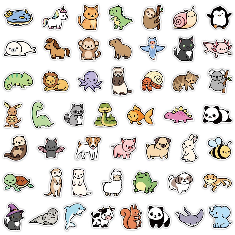50 Sheets Cute Animal Graffiti Stickers for Water Bottles and Luggage
50 Sheets Cute Animal Graffiti Stickers for Water Bottles and Luggage