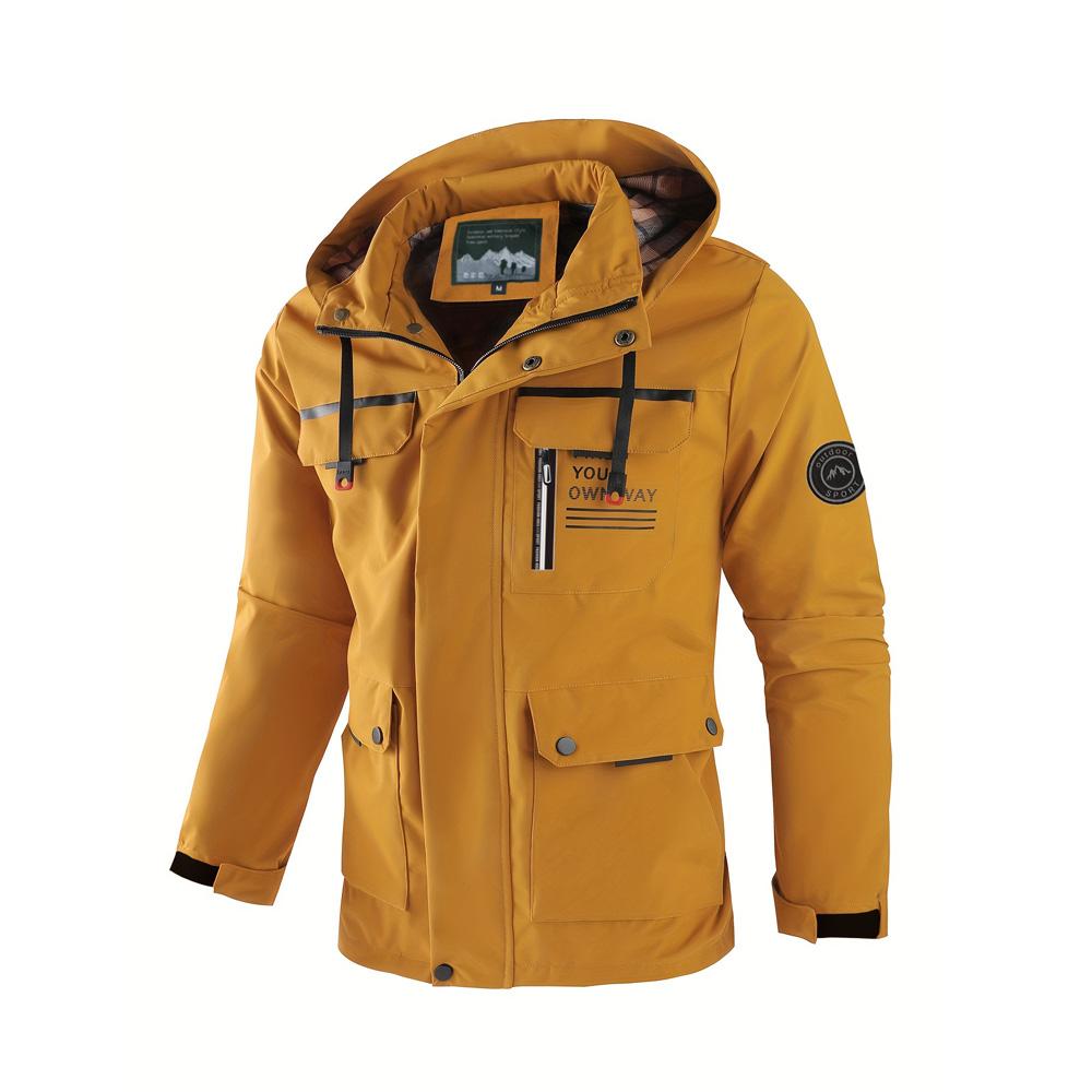 Мужская рабочая куртка с несколькими карманами, манжетами на липучке и съемным капюшоном XXXXL жёлтый
Мужская рабочая куртка с несколькими карманами, манжетами на липучке и съемным капюшоном XXXXL жёлтый