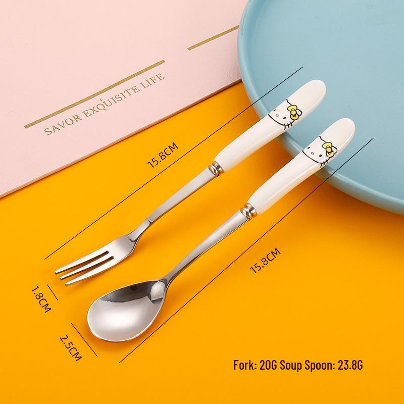 Charming Cartoon Stainless Steel Spoon & Fork Set for Kids - Perfect for Coffee, Rice, Dessert, and Fruit. Small Spoon
Charming Cartoon Stainless Steel Spoon & Fork Set for Kids - Perfect for Coffee, Rice, Dessert, and Fruit. Small Spoon