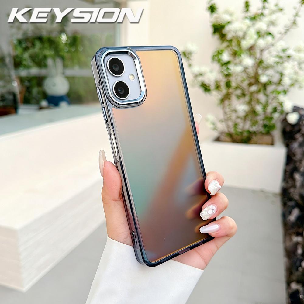 KEYSION Fashion Laser Gradient Colorful Phone Case for Samsung A07 4G A06 A05 TPU+PC Shockproof Cover for Galaxy A05 A06 A07 4G for Samsung A07 чёрный
KEYSION Fashion Laser Gradient Colorful Phone Case for Samsung A07 4G A06 A05 TPU+PC Shockproof Cover for Galaxy A05 A06 A07 4G for Samsung A07 чёрный