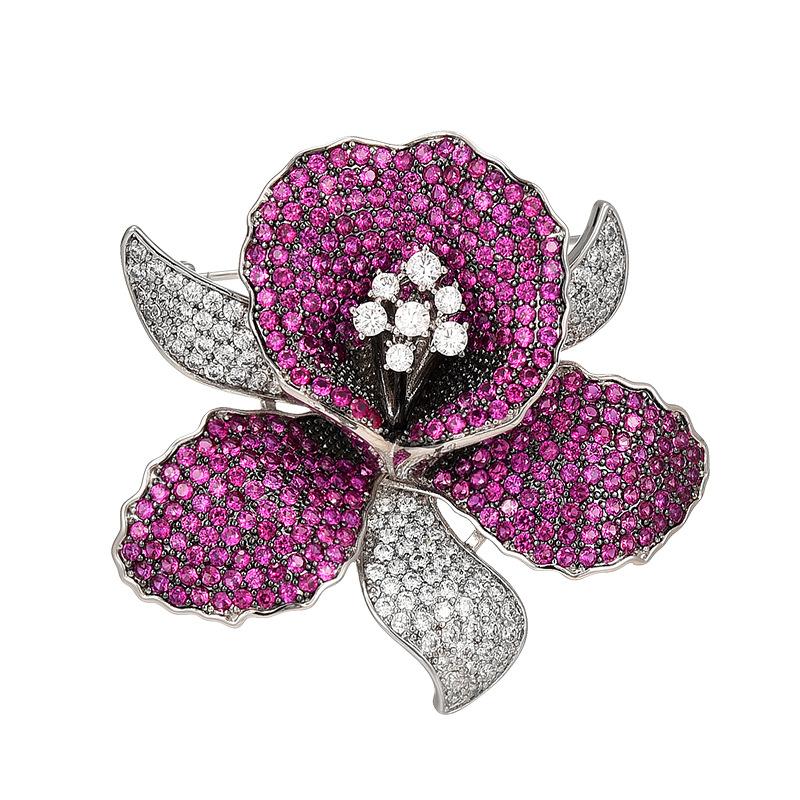 New Heavy Industry Atmospheric Fashion Corsage Colored Zircon Orchid Brooch Flower Pin Blazer Dress Accessories рожевий червоний колір
New Heavy Industry Atmospheric Fashion Corsage Colored Zircon Orchid Brooch Flower Pin Blazer Dress Accessories рожевий червоний колір