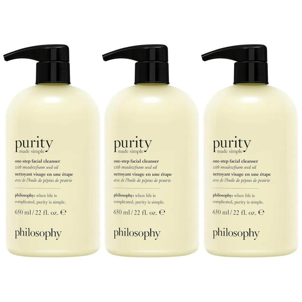 Philosophy Purity Made Simple One-Step Cleanser 650ml (3 pieces)
Philosophy Purity Made Simple One-Step Cleanser 650ml (3 pieces)