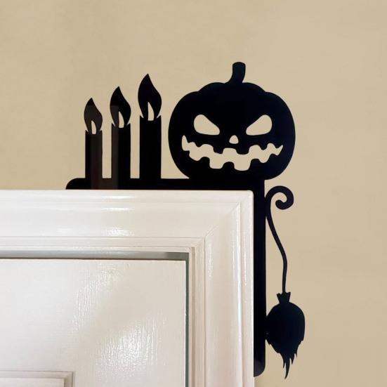 Yousheng Halloween Door Corner Sign Wooden Black Pumpkin Witch Spider Web Castle Door Topper Frame Sign for Home Party Halloween Decor
Yousheng Halloween Door Corner Sign Wooden Black Pumpkin Witch Spider Web Castle Door Topper Frame Sign for Home Party Halloween Decor