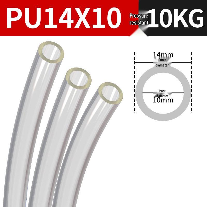 Пневматичний повітряний шланг PU високого тиску для компресорів, доступний у розмірах 3-12 Transparent 14*10, 1m
Пневматичний повітряний шланг PU високого тиску для компресорів, доступний у розмірах 3-12 Transparent 14*10, 1m