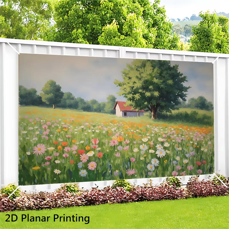 2D Spring Flower Meadow Backdrop, Watercolor Painting of Wildflowers and Cottage 47.2x31.5inch/120*80cm
2D Spring Flower Meadow Backdrop, Watercolor Painting of Wildflowers and Cottage 47.2x31.5inch/120*80cm