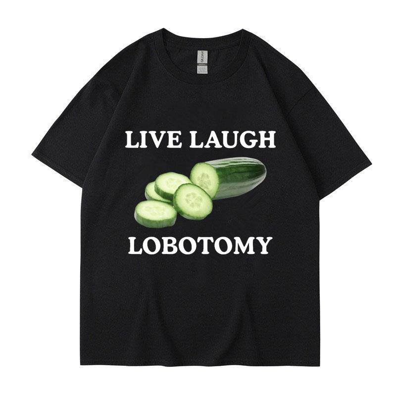 Футболка Live Laugh Lobotomy Cucumber Funny Meme для мужчин и женщин, креативная футболка с юмором, свободные повседневные топы из чистого хлопка, уличная одежда
Футболка Live Laugh Lobotomy Cucumber Funny Meme для мужчин и женщин, креативная футболка с юмором, свободные повседневные топы из чистого хлопка, уличная одежда