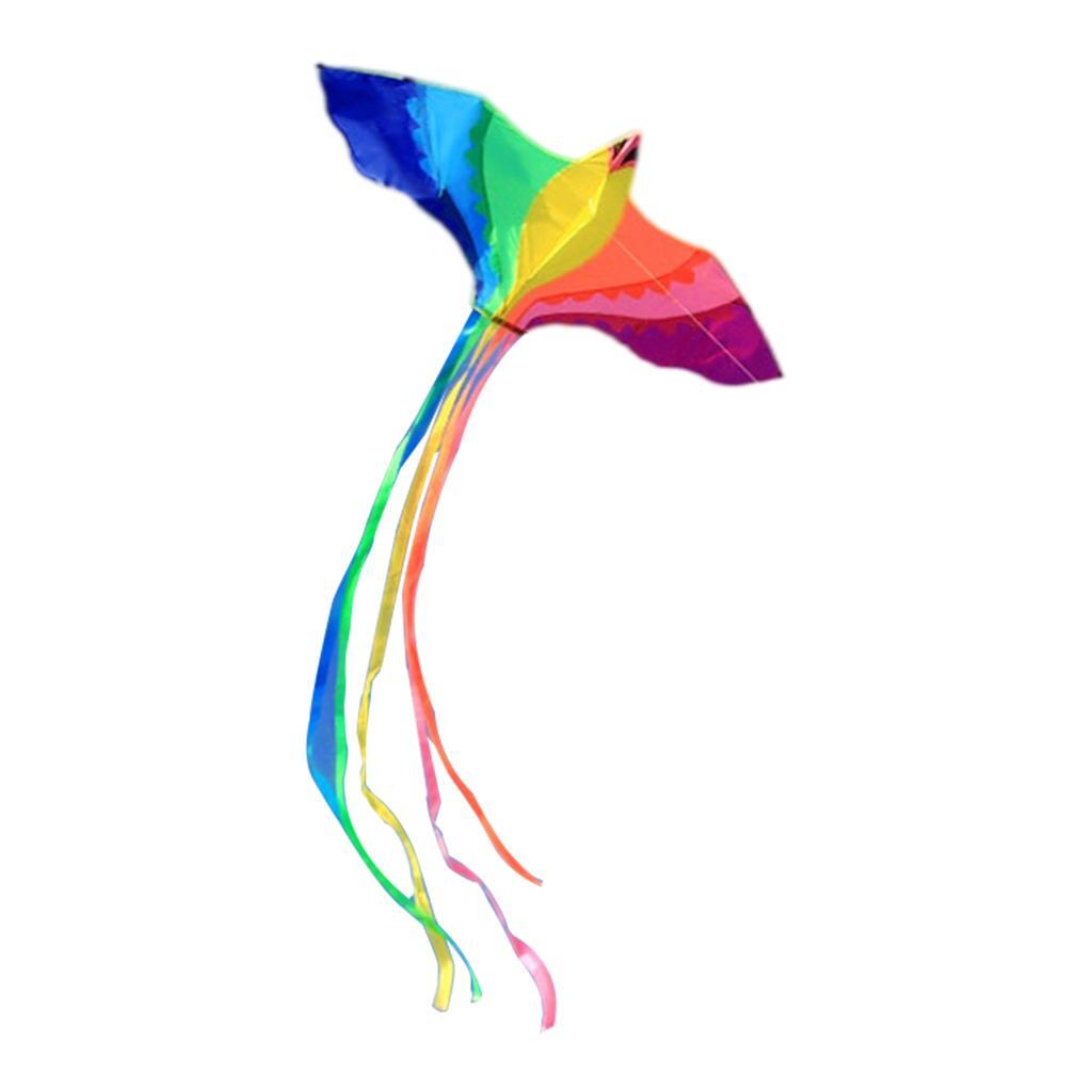 Яркий воздушный змей Феникс с летательными инструментами для детей, игр на свежем воздухе, семейных поездок A