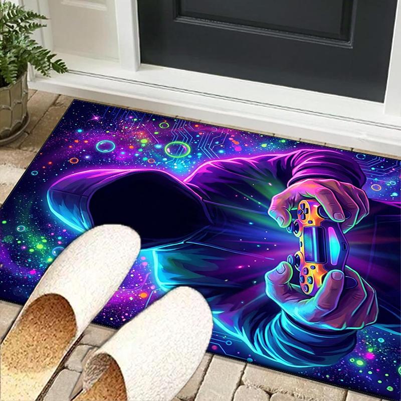 Cyberpunk Neon Gaming Office Rug Chair Mat, Game Carpet, Suitable for Front Door, Bedroom, Living Room, Desk, Holiday Gift 40cmx60cm
Cyberpunk Neon Gaming Office Rug Chair Mat, Game Carpet, Suitable for Front Door, Bedroom, Living Room, Desk, Holiday Gift 40cmx60cm