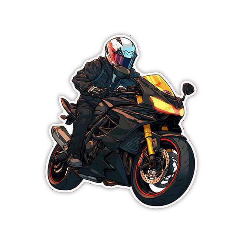 Motorcycle Boy Girl Car Sticker Vinyl Decal Waterproof Rear Window Motorcycle Camper Bumper Truck Laptop Decoration Y164 D-15cm Longest Side
Motorcycle Boy Girl Car Sticker Vinyl Decal Waterproof Rear Window Motorcycle Camper Bumper Truck Laptop Decoration Y164 D-15cm Longest Side