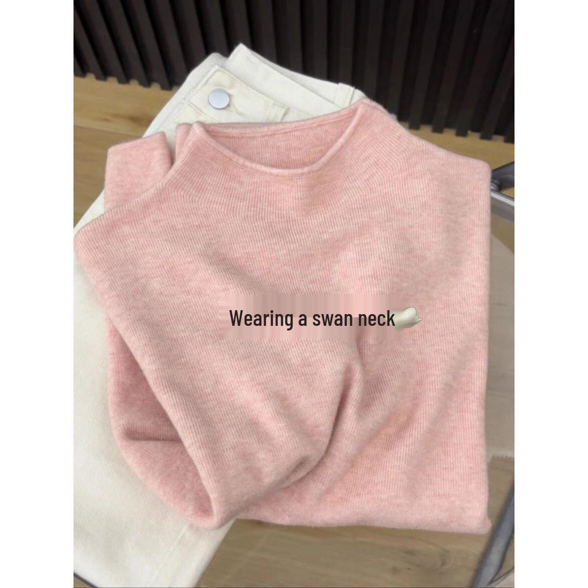 Korean-Style Pink High-Collar Slim Fit Sweater for Women - Soft, Layered Knit Top for Autumn/Winter One Size
Korean-Style Pink High-Collar Slim Fit Sweater for Women - Soft, Layered Knit Top for Autumn/Winter One Size