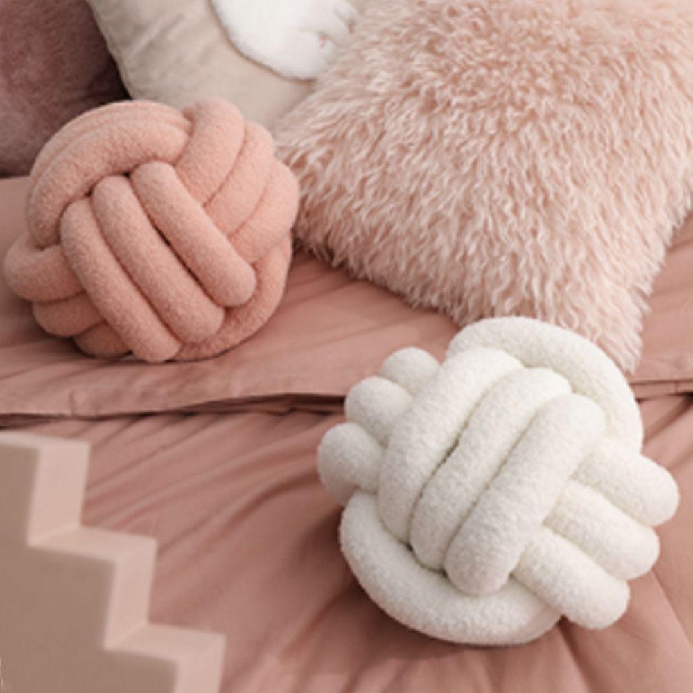 Soft Plush Sofa Cushion Lamb Velvet Waist Protective Cushion Backrest Knotted Ball Throw Pillow Pink-22cm
Soft Plush Sofa Cushion Lamb Velvet Waist Protective Cushion Backrest Knotted Ball Throw Pillow Pink-22cm