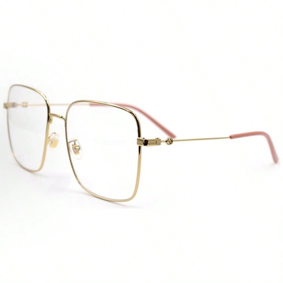 Gucci GG0445O 001 Oversized Square Gold Metal Eyeglasses for Women
Gucci GG0445O 001 Oversized Square Gold Metal Eyeglasses for Women