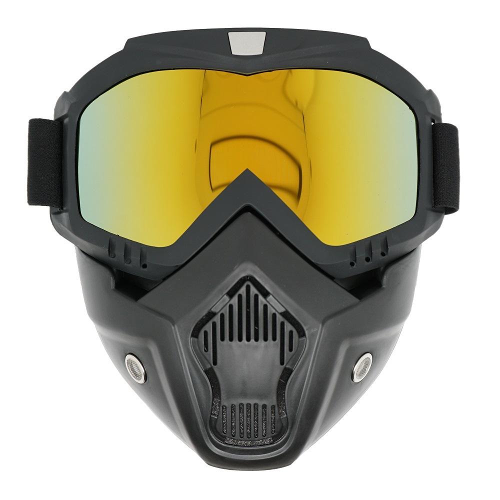 Motorcycle riding mask, goggles, off-road sports glasses, motorcycle helmet goggles, ski Harley goggles Black Frame-Red film
Motorcycle riding mask, goggles, off-road sports glasses, motorcycle helmet goggles, ski Harley goggles Black Frame-Red film
