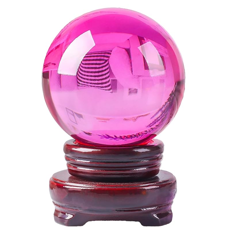 S.fields.inc crystal ball 10cm With pedestal crystal ball glass large ball round ball fortune telling feng shui figurine object (pink)
S.fields.inc crystal ball 10cm With pedestal crystal ball glass large ball round ball fortune telling feng shui figurine object (pink)