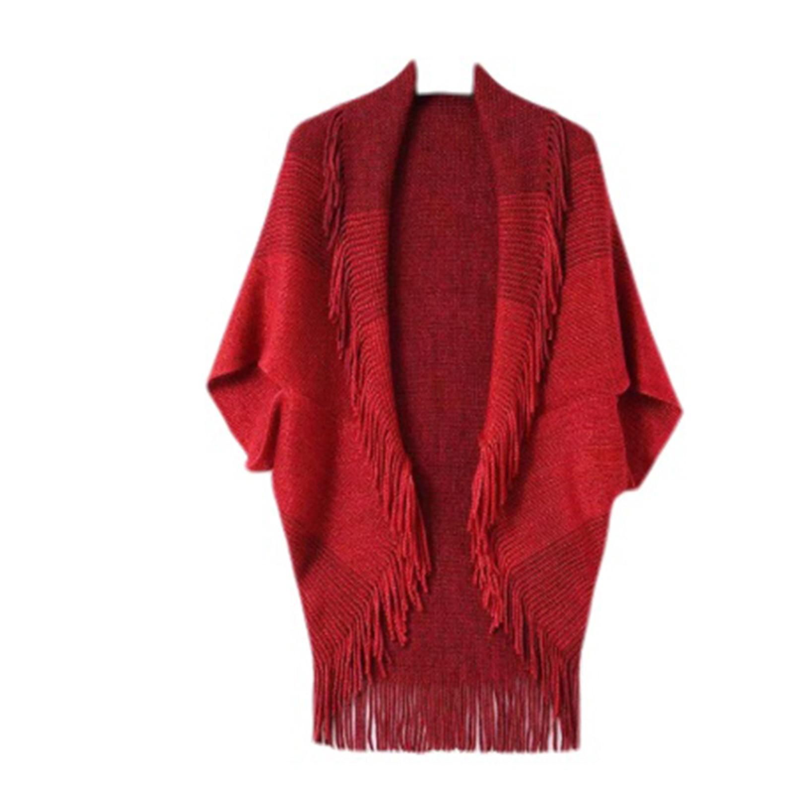 Градиентная мода женская шаль пальто шарф осень/зима внешний плащ рукав большой плащ One Size