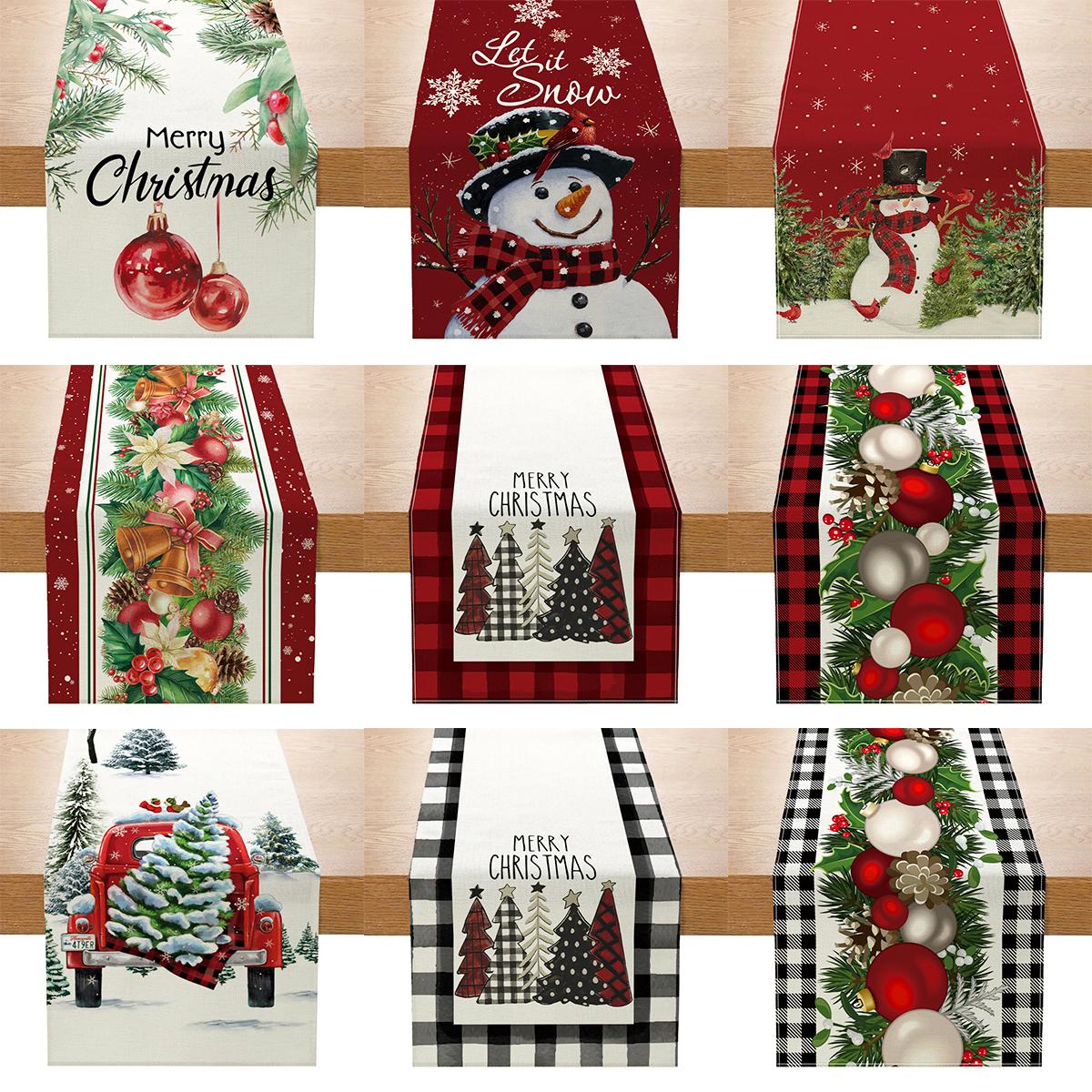 Christmas Table Runner Xmas Linen Table Flag Cover Merry Christmas Decorations For Home Navidad Noel Gifts Snowman Tablecloth
Christmas Table Runner Xmas Linen Table Flag Cover Merry Christmas Decorations For Home Navidad Noel Gifts Snowman Tablecloth
