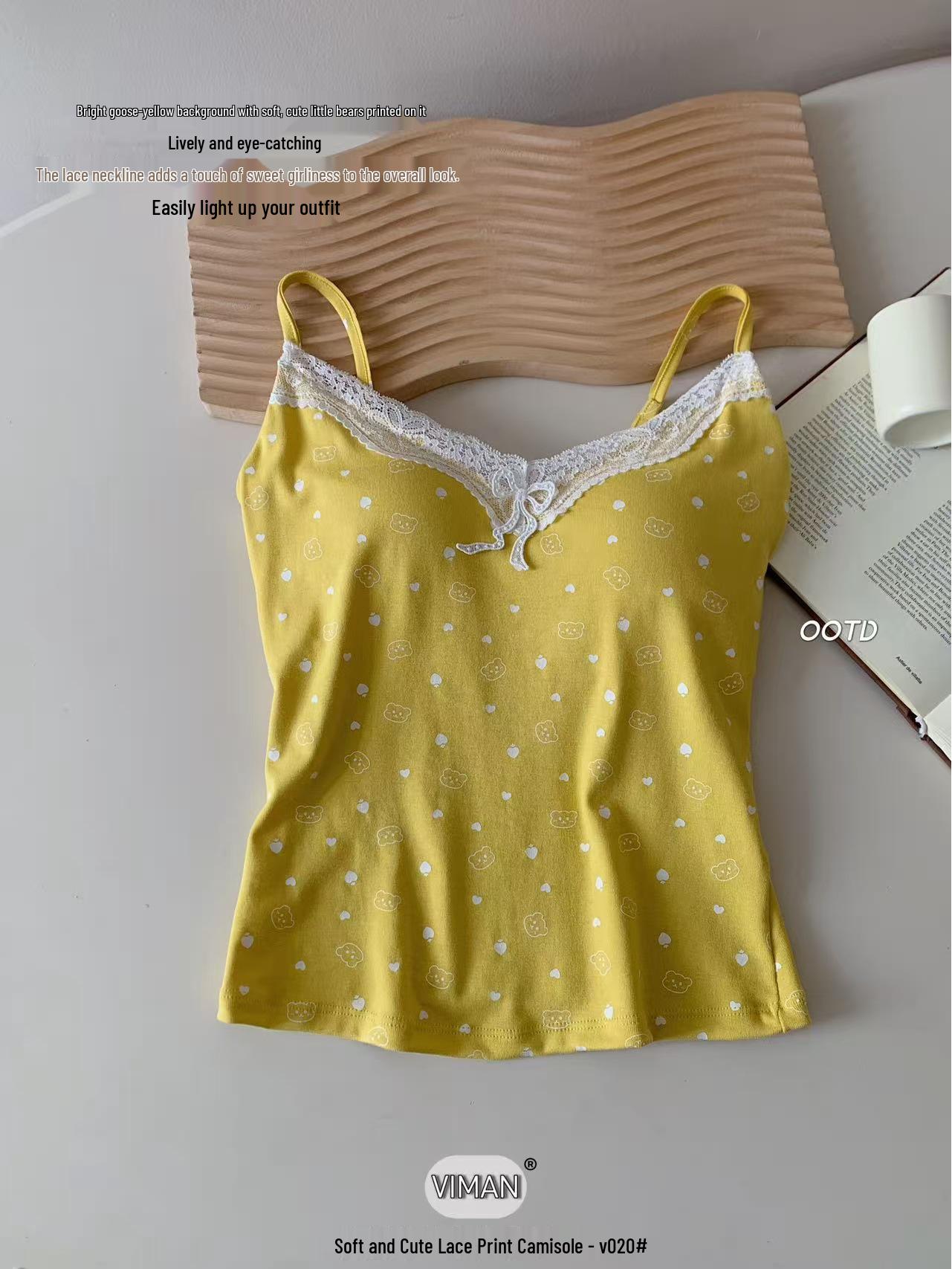 Ice Silk Summer Camisole with Chest Pads - Trendy, Versatile Tank Top for Women One Size жовтий
Ice Silk Summer Camisole with Chest Pads - Trendy, Versatile Tank Top for Women One Size жовтий