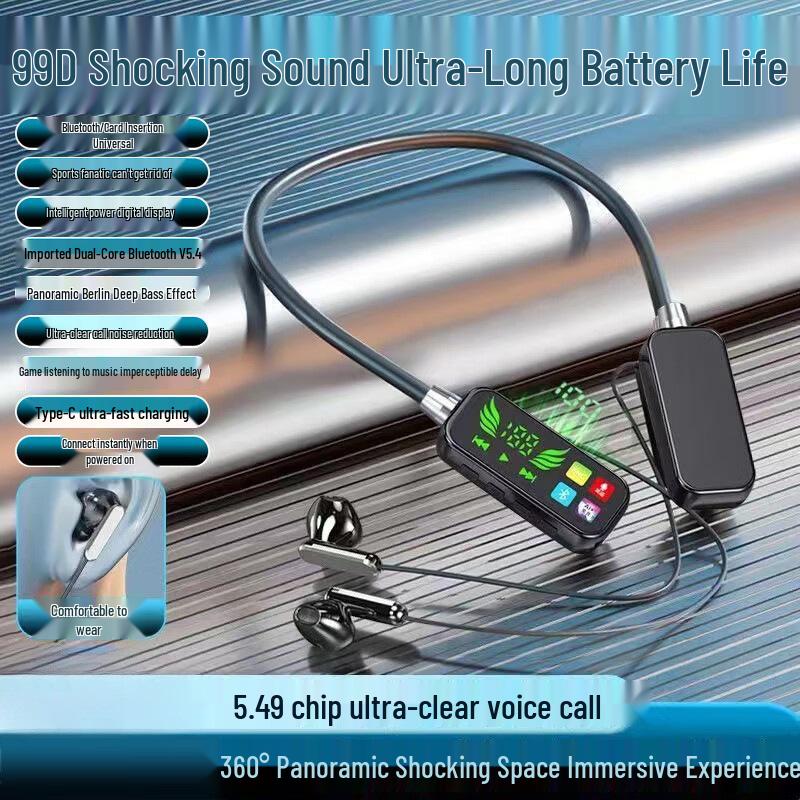 NZ-02 Wireless Neckband Earphones: Noise-Cancelling, Long Battery Life, Bluetooth-Compatible
NZ-02 Wireless Neckband Earphones: Noise-Cancelling, Long Battery Life, Bluetooth-Compatible