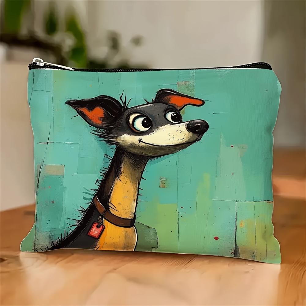 A Cute Dog Face Pattern Makeup Bag With A Teal Background- Multifunctional Zipper Pouch, Jewelry Storage Bag
A Cute Dog Face Pattern Makeup Bag With A Teal Background- Multifunctional Zipper Pouch, Jewelry Storage Bag
