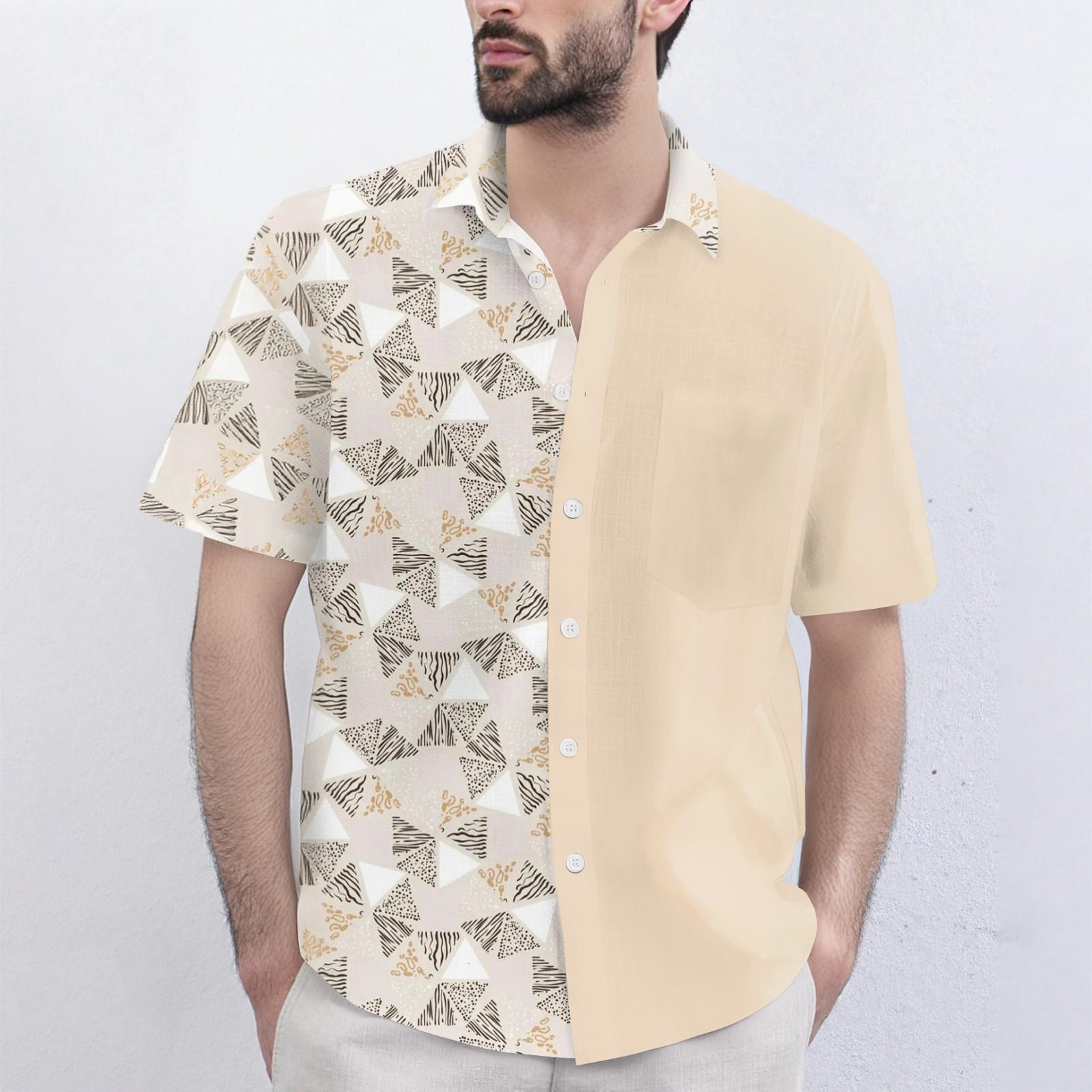 Мужская модная, повседневная, свободная рубашка с коротким рукавом с лацканом и удобный топ на пуговицах XXL
Мужская модная, повседневная, свободная рубашка с коротким рукавом с лацканом и удобный топ на пуговицах XXL