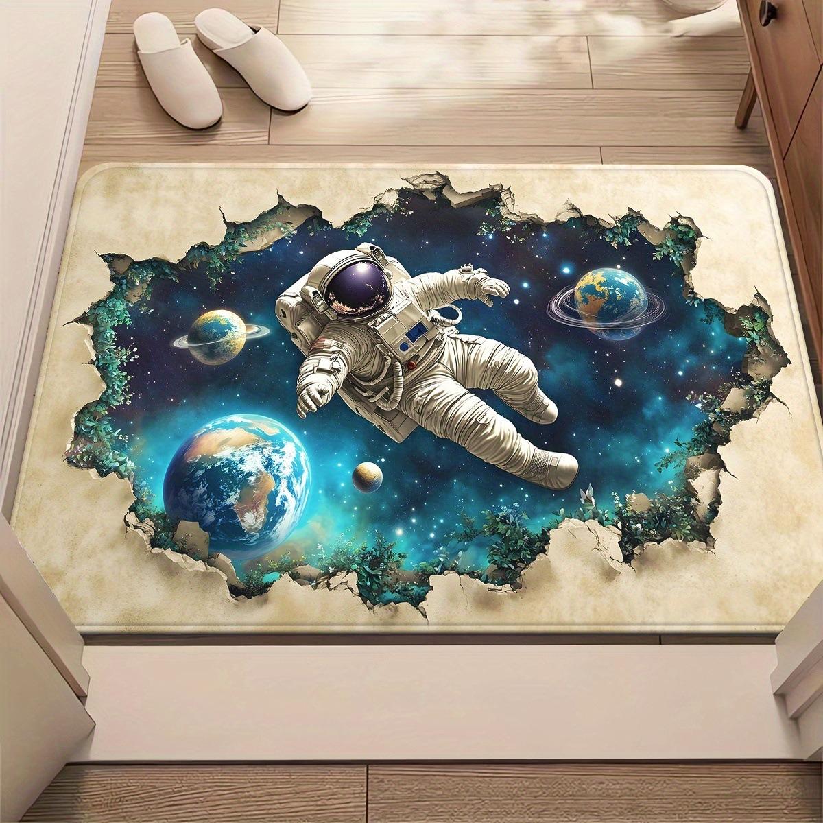 3D Astronaut Floating in Space Area Rug Cosmic Galaxy Themed Bedroom Carpet Non-Slip Living Room Mat for Teens Home Decor Gift 40X60cm
3D Astronaut Floating in Space Area Rug Cosmic Galaxy Themed Bedroom Carpet Non-Slip Living Room Mat for Teens Home Decor Gift 40X60cm