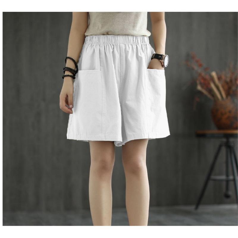 Six-color Cotton and Linen Shorts for Women in Summer Loose Artistic Large Pockets Wide-legged Three-quarter Pants for Women M белый
Six-color Cotton and Linen Shorts for Women in Summer Loose Artistic Large Pockets Wide-legged Three-quarter Pants for Women M белый