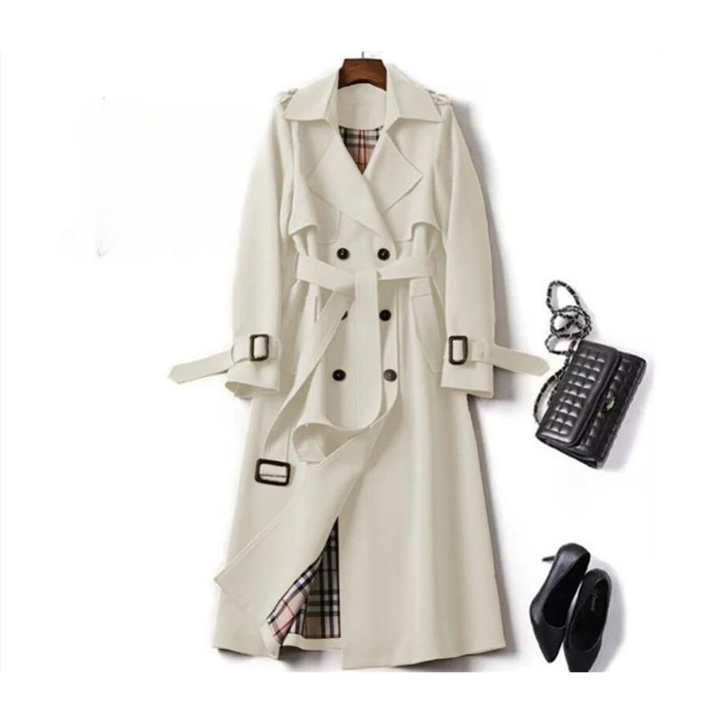 Модный женский плащ с поясом в британском стиле, осенне-зимняя куртка с лацканами, повседневное элегантное пальто средней длины, женское тонкое ветровка XL бежевый
Модный женский плащ с поясом в британском стиле, осенне-зимняя куртка с лацканами, повседневное элегантное пальто средней длины, женское тонкое ветровка XL бежевый
