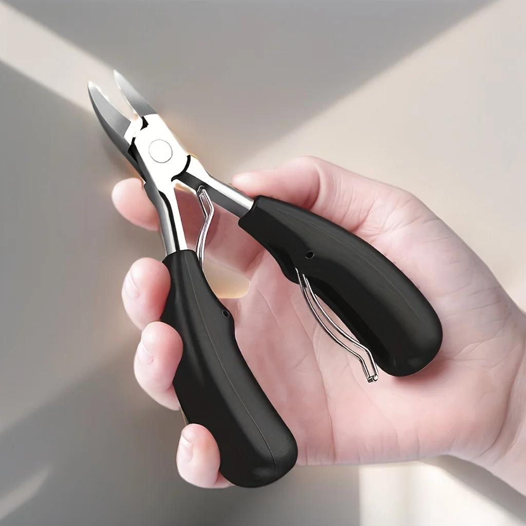 1pc Professional German Standard Nail Clippers, Needle Nose Pliers for Thick Nails, Embedded Periunguis Trimmer, Edge Trimmer чорний
1pc Professional German Standard Nail Clippers, Needle Nose Pliers for Thick Nails, Embedded Periunguis Trimmer, Edge Trimmer чорний