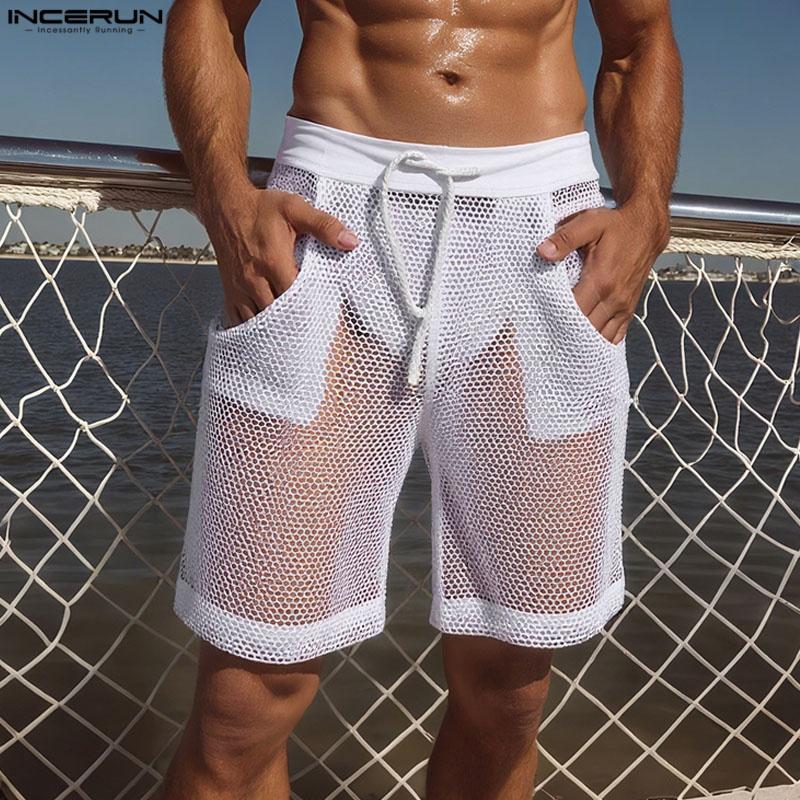 INCERUN Men Drawstring Elastic Waist Mesh Sheer Hollow Beach Holiday Mini Pants Shorts 5XL помаранчевий
INCERUN Men Drawstring Elastic Waist Mesh Sheer Hollow Beach Holiday Mini Pants Shorts 5XL помаранчевий