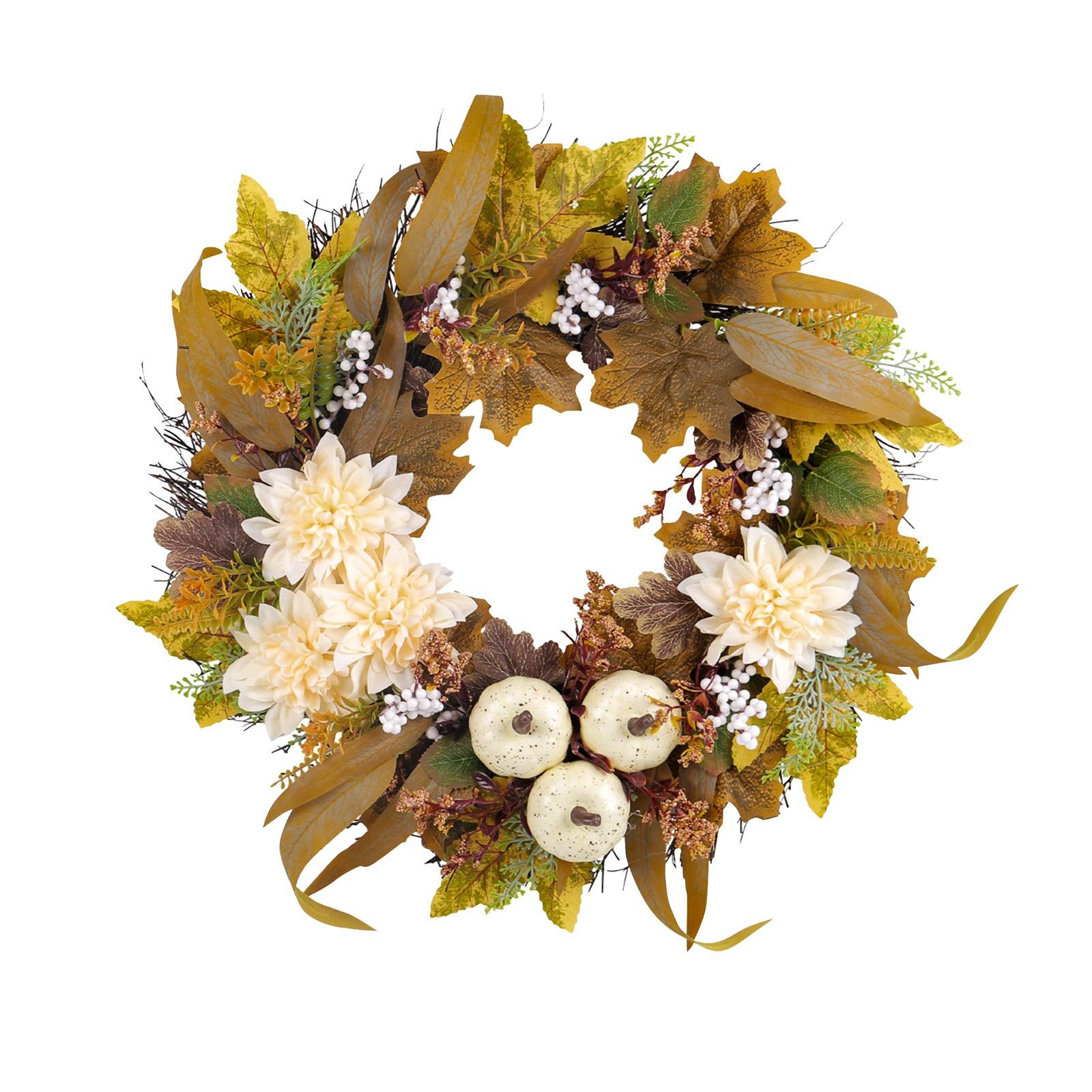 Artificial White Pumpkin Vine Garland 3D Realistic Faux Flower Garland for Home Wall Decoration Autumn Seasonal Display One Size зелений
Artificial White Pumpkin Vine Garland 3D Realistic Faux Flower Garland for Home Wall Decoration Autumn Seasonal Display One Size зелений