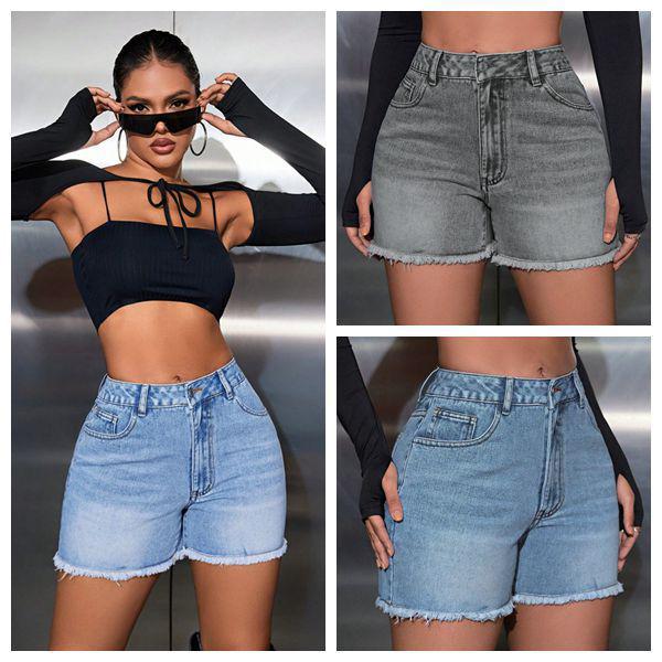 European and American Women s High-Waist Loose Slimming Denim Shorts with Raw Hem Small (28)
European and American Women s High-Waist Loose Slimming Denim Shorts with Raw Hem Small (28)