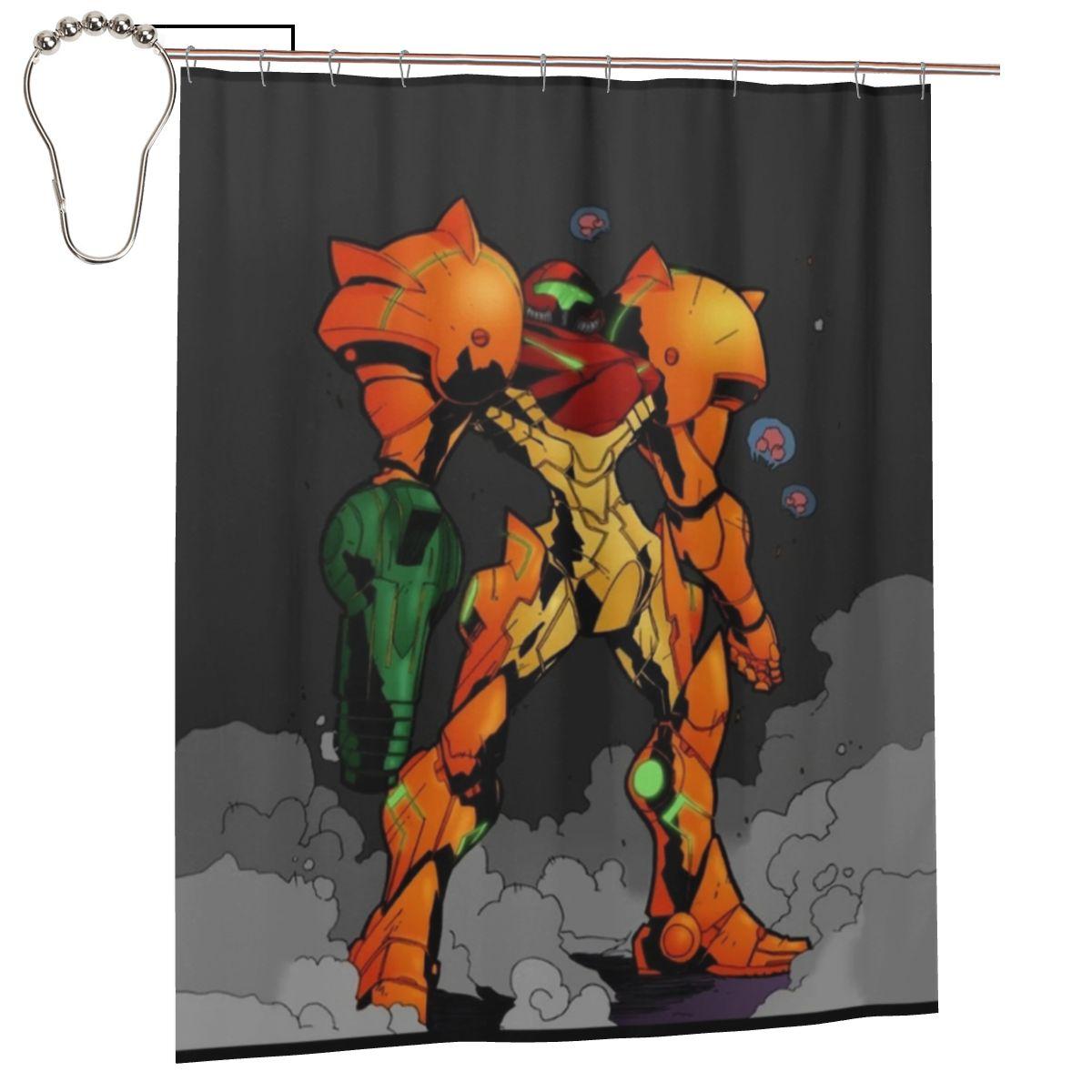 Metroid Samus Aran Prime Hunter Shower Curtain Bathroom Polyester Waterproof Bath Curtains With Hooks W60H190(CM)-1 Pcs
Metroid Samus Aran Prime Hunter Shower Curtain Bathroom Polyester Waterproof Bath Curtains With Hooks W60H190(CM)-1 Pcs