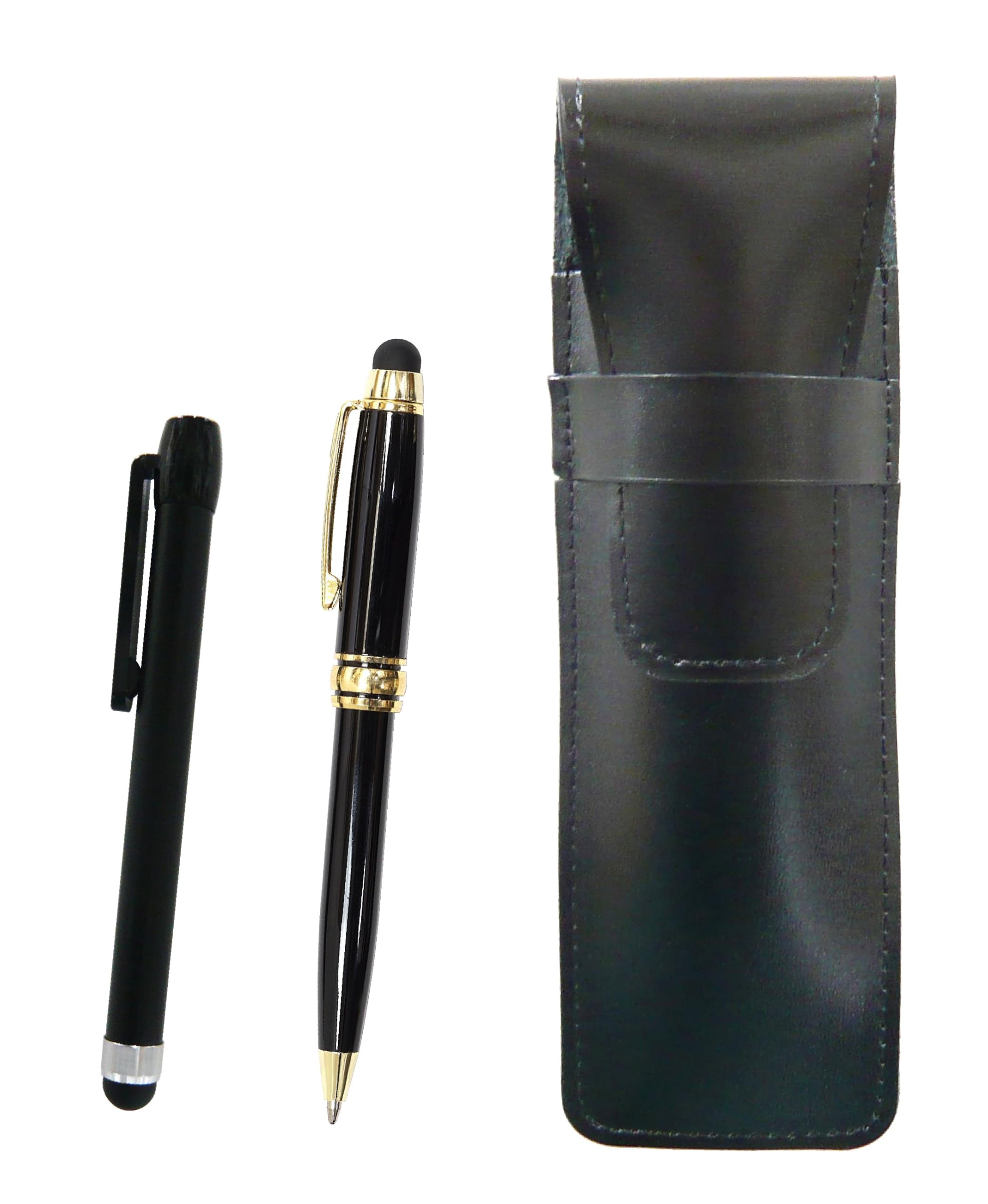 Slim Cowhide Pencil Case Black Metal Touch Bar Black and Smartphone Touch Metal Mini Retro Rotating Ballpoint Pen Set ASB-ALB-TK66A
Slim Cowhide Pencil Case Black Metal Touch Bar Black and Smartphone Touch Metal Mini Retro Rotating Ballpoint Pen Set ASB-ALB-TK66A