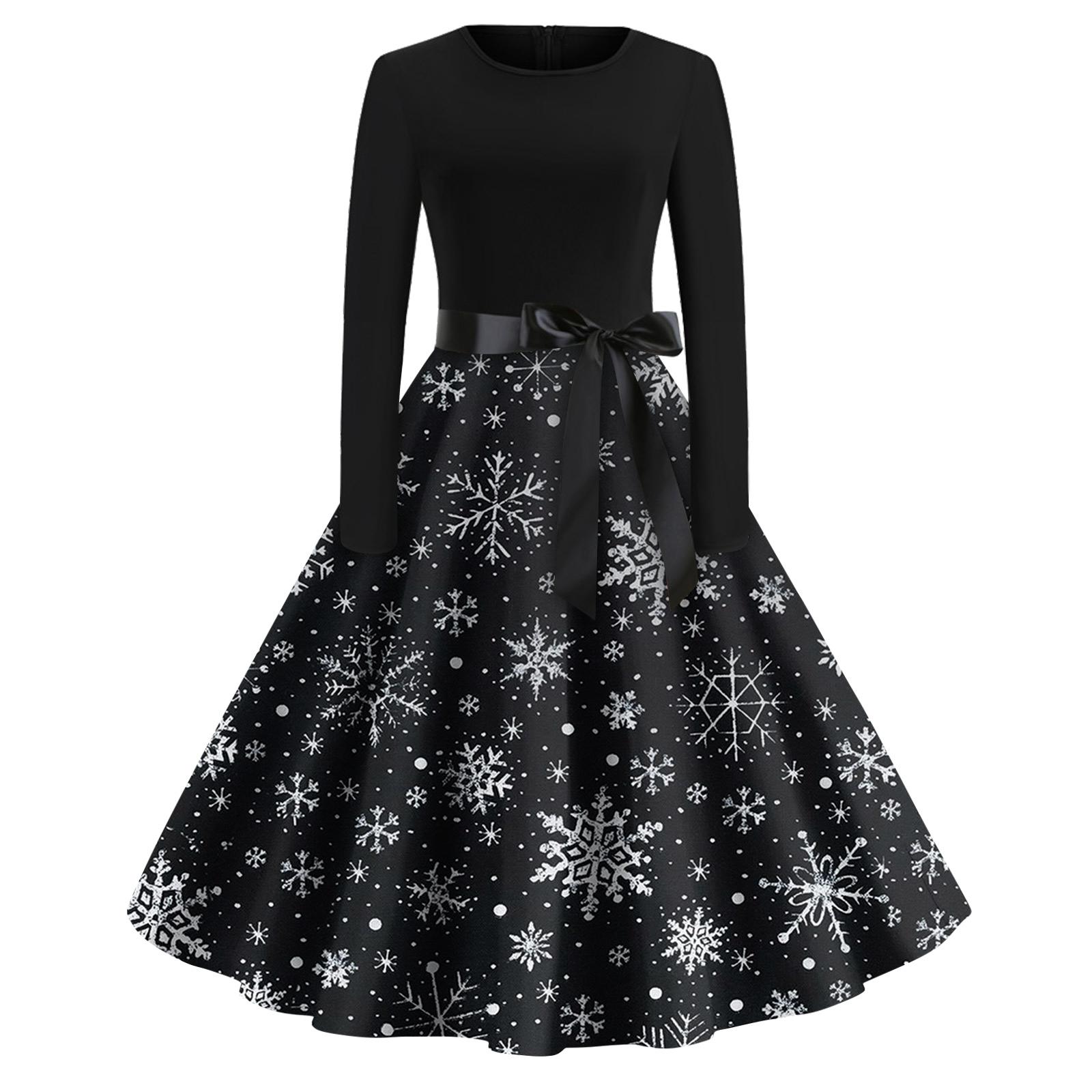 Рождественский принт расклешенное платье для женщин платье с длинным рукавом полые вечерние повседневные платья XXXXXL
Рождественский принт расклешенное платье для женщин платье с длинным рукавом полые вечерние повседневные платья XXXXXL