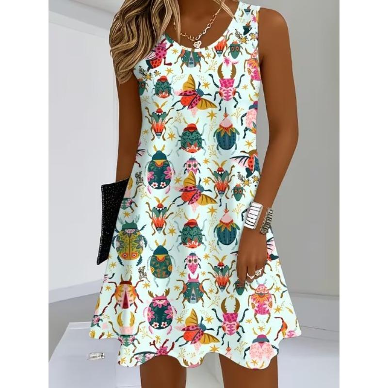 Women s Vintage Pattern Printed Sleeveless Round Neck Dress Loose Soft and Comfortable Plus Size Dress 8XL селадонний
Women s Vintage Pattern Printed Sleeveless Round Neck Dress Loose Soft and Comfortable Plus Size Dress 8XL селадонний