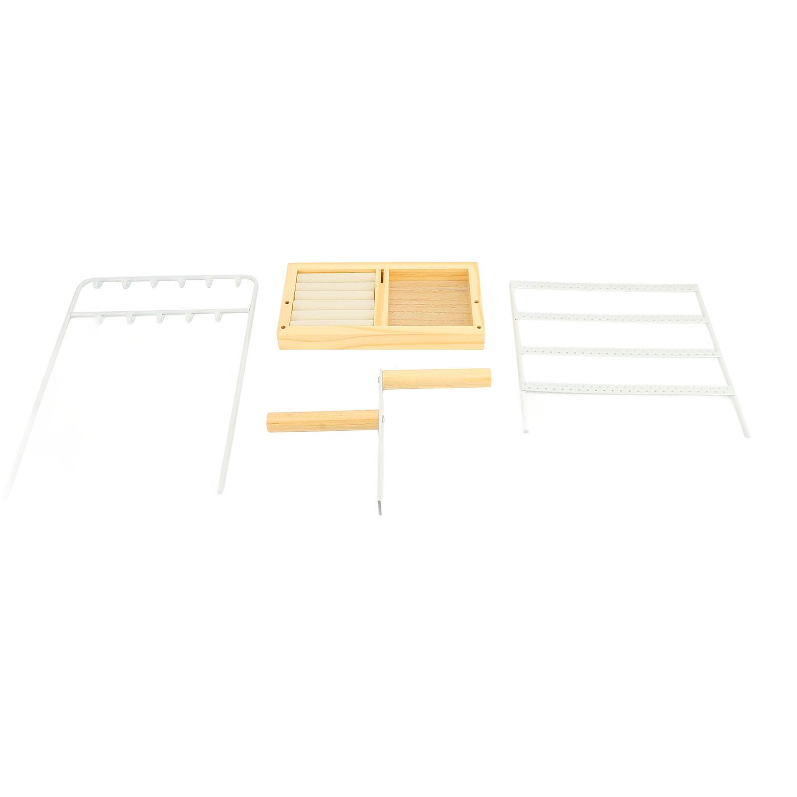 Jewelry Display Stand Large Capacity 4 Layer Earring Clip 11 Hook Necklace Storage Box Jewelry чорний
Jewelry Display Stand Large Capacity 4 Layer Earring Clip 11 Hook Necklace Storage Box Jewelry чорний