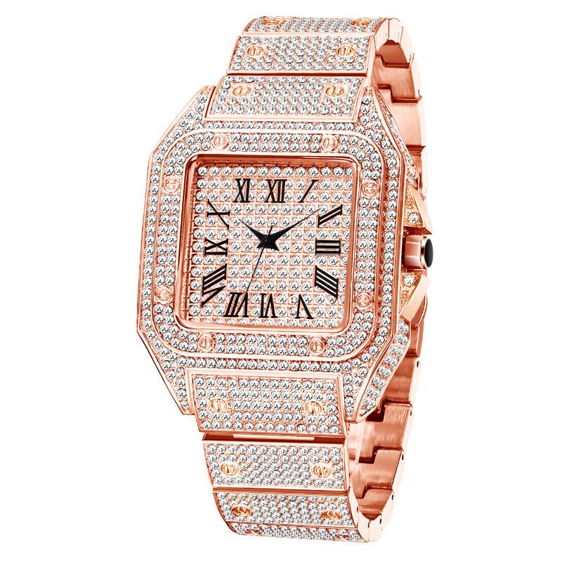 Missfox Gold Roman High-End Hip Hop Gypsy Star Diamond Square Men S Watch Fashion Quartz Watch
Missfox Gold Roman High-End Hip Hop Gypsy Star Diamond Square Men S Watch Fashion Quartz Watch