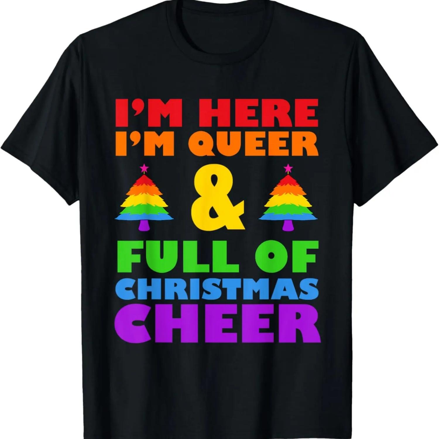 Im Here Im Queer Christmas Pajama Cool LGBT-Q Gay Pride Xmas T-Shirt,100% cotton XXXXXL чорний
Im Here Im Queer Christmas Pajama Cool LGBT-Q Gay Pride Xmas T-Shirt,100% cotton XXXXXL чорний