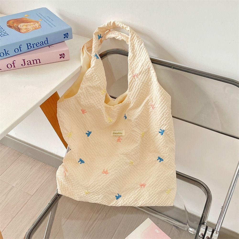 Korean Style Bowknot Vest Bag Sweet Canvas Underarm Bag Simple Cloth Hobo Bag Student бежевий
Korean Style Bowknot Vest Bag Sweet Canvas Underarm Bag Simple Cloth Hobo Bag Student бежевий