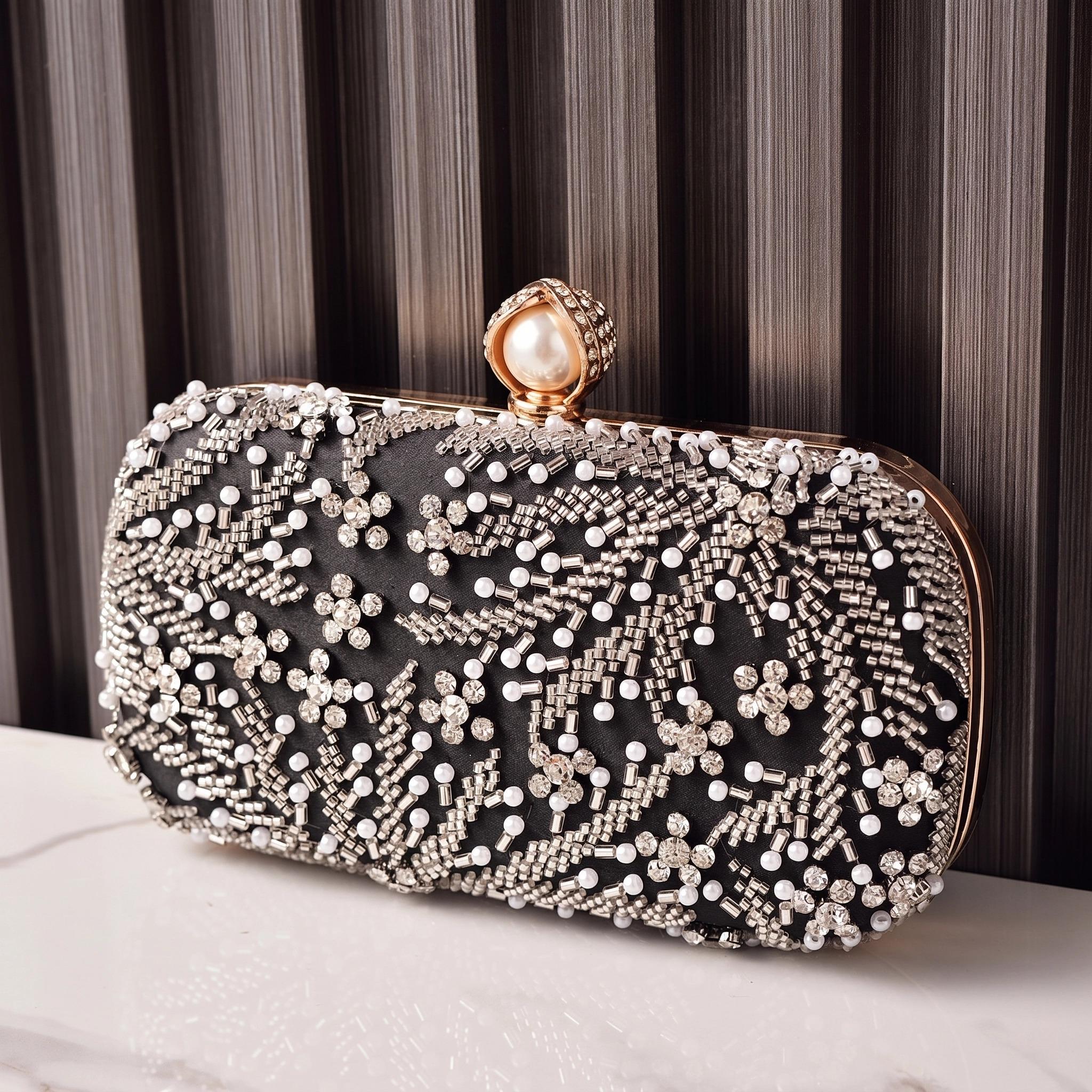 Beading Women s Bag Flower Handmade Elegant Handbag Vintage Pearl Shoulder Bag Luxury Designer Brand Clutch Purse for Weding чёрный
Beading Women s Bag Flower Handmade Elegant Handbag Vintage Pearl Shoulder Bag Luxury Designer Brand Clutch Purse for Weding чёрный