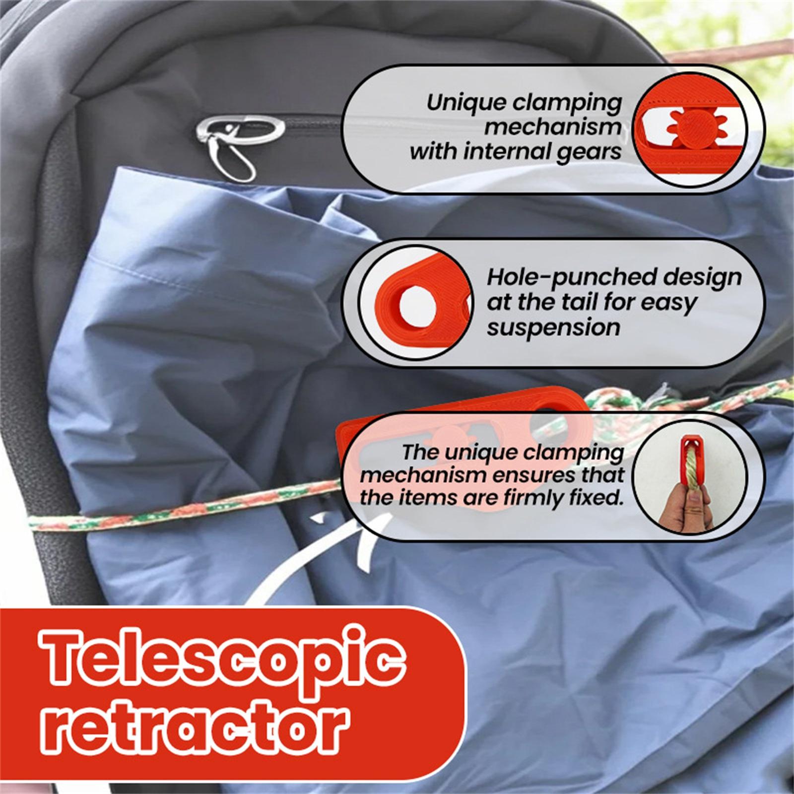3D Printed Retractable Tightener Requires No Assembly And Is Easy To Use As A Multifunctional Outdoor Tool To Build A Temporary Clothesline One Size
3D Printed Retractable Tightener Requires No Assembly And Is Easy To Use As A Multifunctional Outdoor Tool To Build A Temporary Clothesline One Size