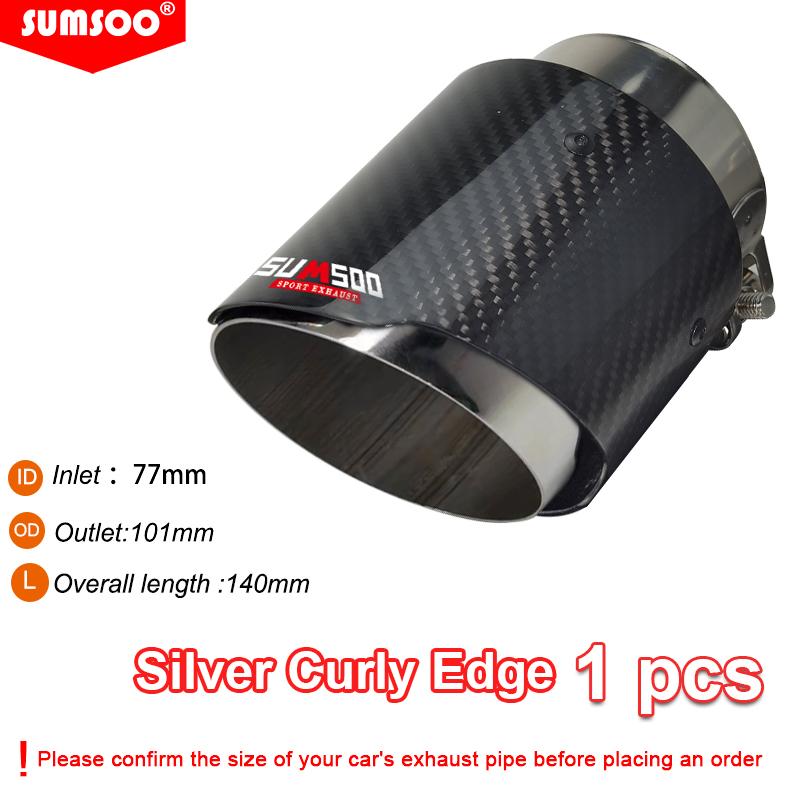 1 piece SUMSOO genuin for Mazda CX-5 cx-4 cx-3 Mazda Axela Mazda ATENZA exhaust pipe modified decorative carbon fiber tail tips Straight slilver1pcs
1 piece SUMSOO genuin for Mazda CX-5 cx-4 cx-3 Mazda Axela Mazda ATENZA exhaust pipe modified decorative carbon fiber tail tips Straight slilver1pcs