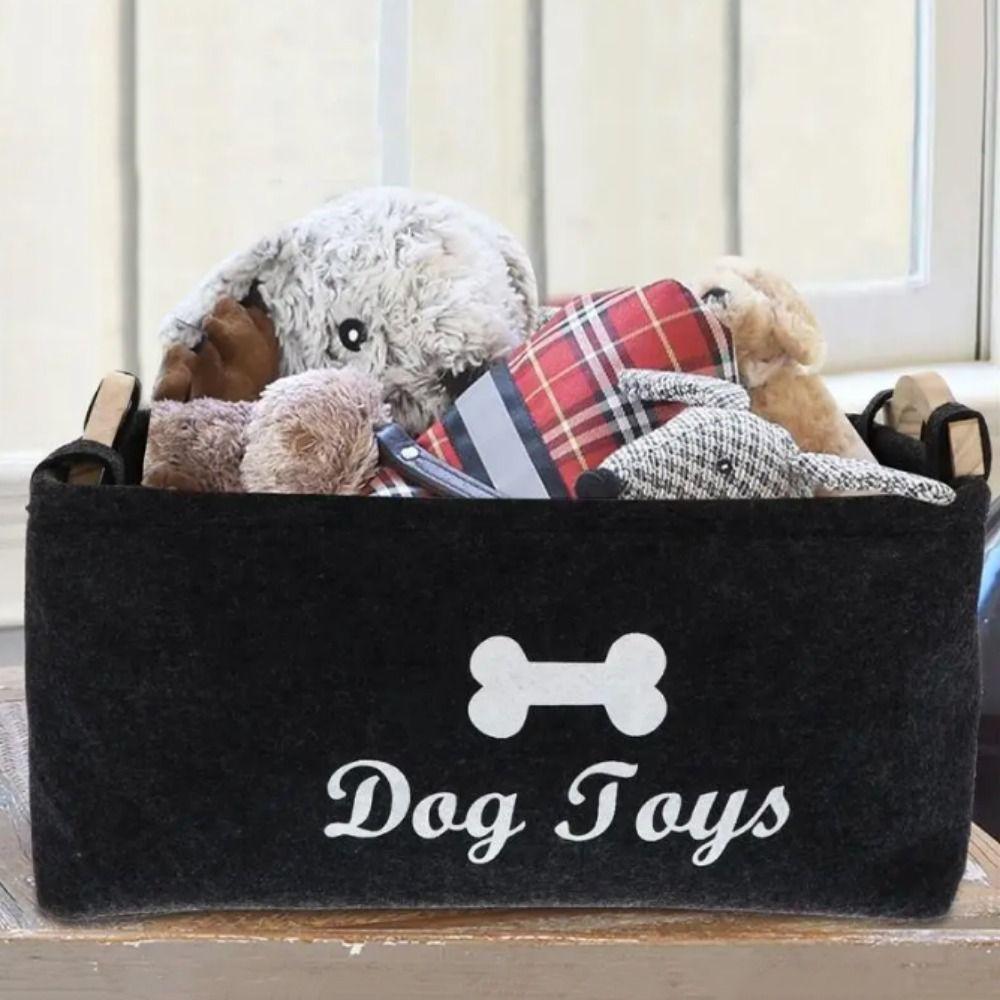 Felt Dog Toy Storage Basket Cartoon Pattern Dog Sundries Organizer Baskets Clothing чорний
Felt Dog Toy Storage Basket Cartoon Pattern Dog Sundries Organizer Baskets Clothing чорний