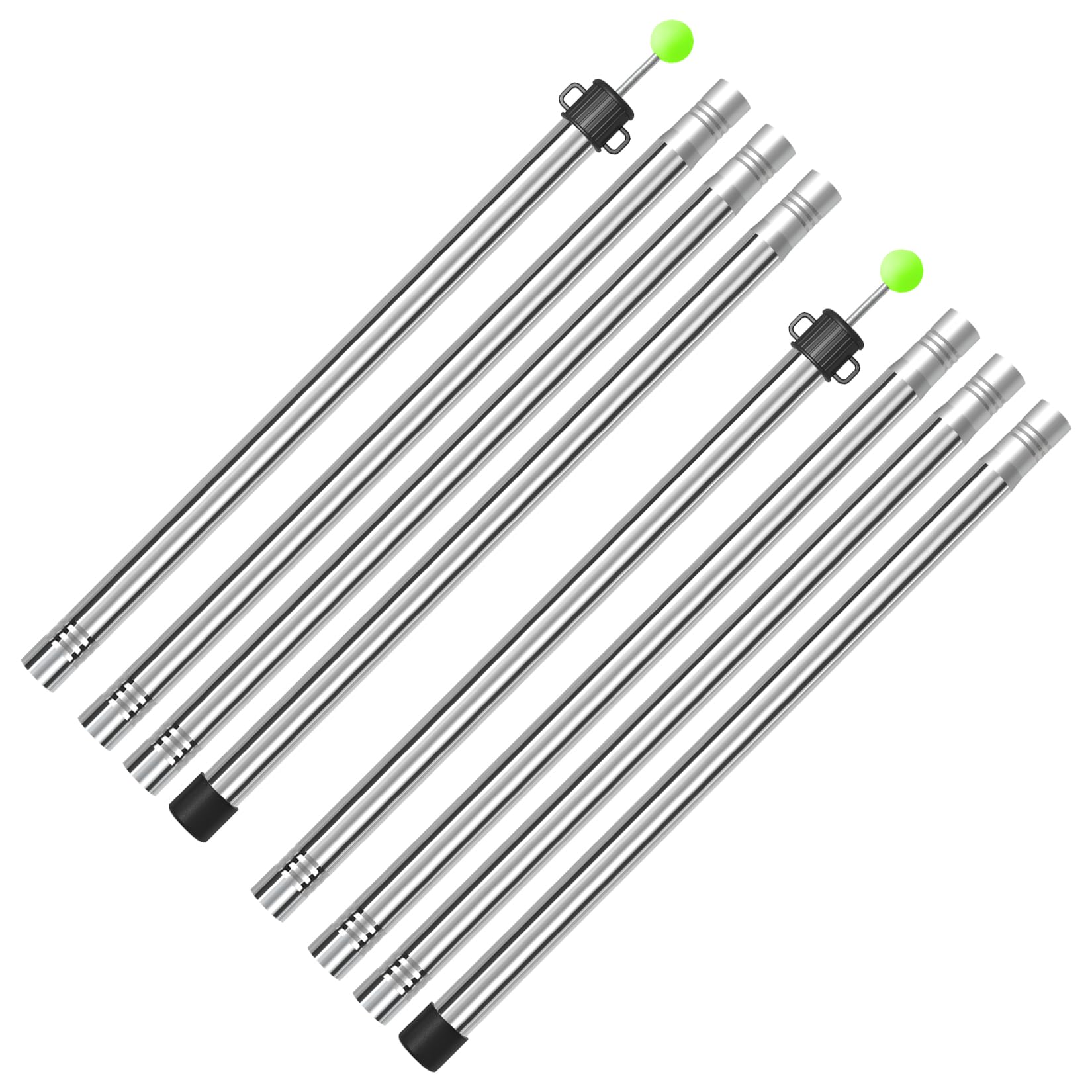 KOMCLUB Tarp Tent Split 4 Section Outer Diameter Made of Stainless Adjustable Easy to Can Be Used as Main Pole and Sub For Outdoor Tarp Storage Bag серебряный
KOMCLUB Tarp Tent Split 4 Section Outer Diameter Made of Stainless Adjustable Easy to Can Be Used as Main Pole and Sub For Outdoor Tarp Storage Bag серебряный