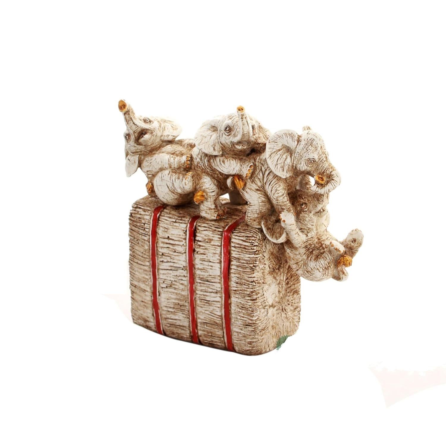 Resin 7 Elephant Statue | Four Baby Elephants Playing Together | Resin Decorative Showpiece for Home Dcor (17X4X16 cm)
Resin 7 Elephant Statue | Four Baby Elephants Playing Together | Resin Decorative Showpiece for Home Dcor (17X4X16 cm)