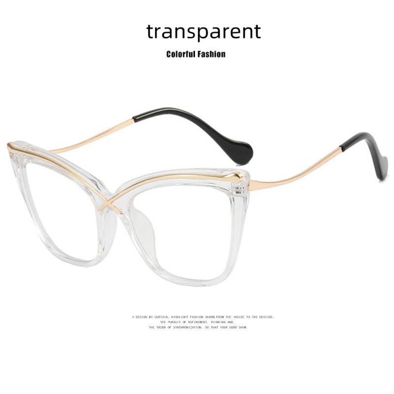 Style Retro Personality Cat-Eye Shaped Patchwork Color Femal Frame Light Color Changing Blue Light Blocking Light PC Screen Women Reading Glasses 2.5
Style Retro Personality Cat-Eye Shaped Patchwork Color Femal Frame Light Color Changing Blue Light Blocking Light PC Screen Women Reading Glasses 2.5