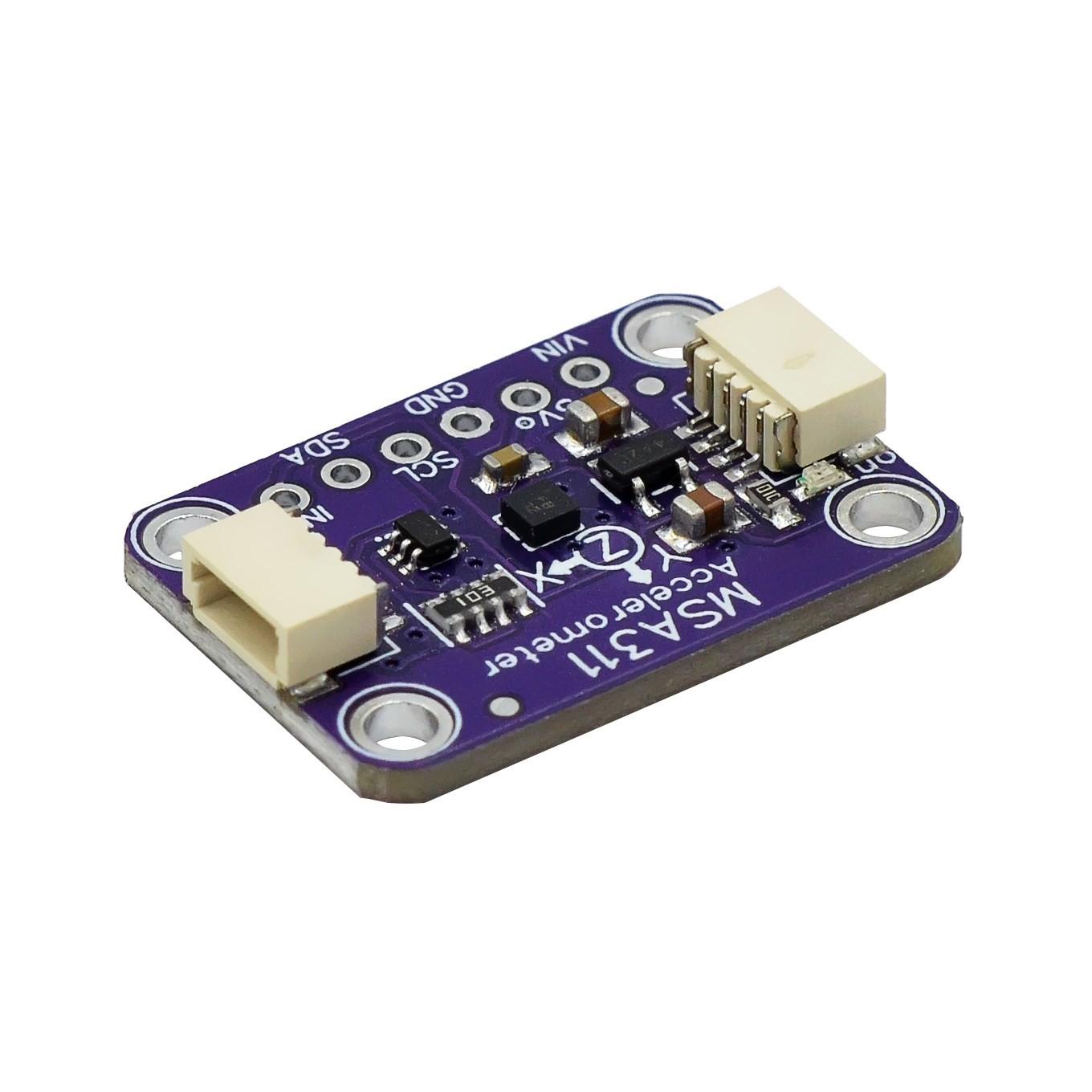 MSA311 triaxial accelerometer is compatible with STEMMA QT/For Qwiic interface for low power consumption
MSA311 triaxial accelerometer is compatible with STEMMA QT/For Qwiic interface for low power consumption
