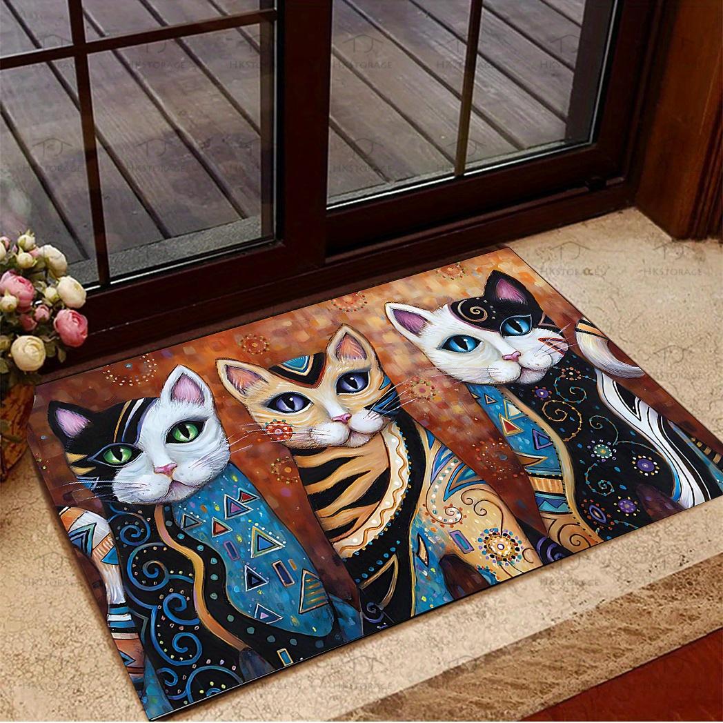 Colorful Cat Pattern Welcome Mat Non-Slip Machine Washable Mat with Bottom Balcony Laundry Room Bathroom Carpet Home Decoration 40x60cm
Colorful Cat Pattern Welcome Mat Non-Slip Machine Washable Mat with Bottom Balcony Laundry Room Bathroom Carpet Home Decoration 40x60cm