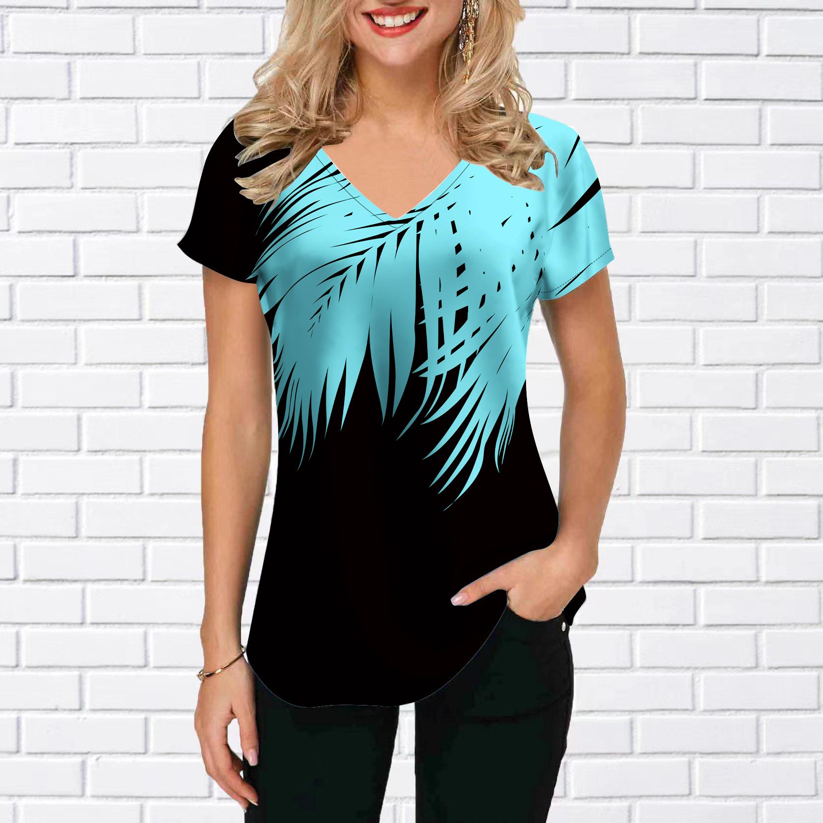 Женские топы с V-образным вырезом и коротким рукавом с принтом подсолнечника и ипомеи, свободная футболка, повседневная блузка 8XL светло-синий
Женские топы с V-образным вырезом и коротким рукавом с принтом подсолнечника и ипомеи, свободная футболка, повседневная блузка 8XL светло-синий